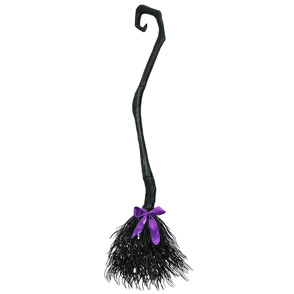 Witch broomstick decoration