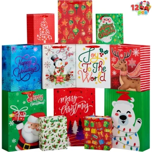 12 PCS christmas gift Bags Set