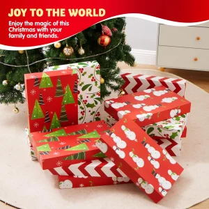 12 Pcs 17″ x 11″ x 2.5″ Christmas Wrap Boxes
