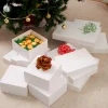 12 Pcs White Cardboard Xmas Gift Boxes