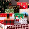 12Pcs 4 Size 12 Christmas Tone Pattern Designs Assorted Wrap Gift Box Set