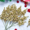 18Pcs 10in Christmas Artificial Glitter Berry Stem