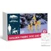 2 Packs 210 LED Lighted Golden Reindeer Decorations