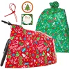 2 Pieces Christmas Jumbo Bicycle Red Green Bags 72in x60in