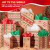 24 PCS Christmas Kraft Gift Bags
