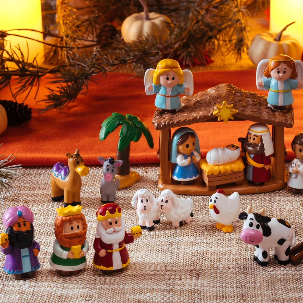 24 Pcs Little Nativity Playset Figurine