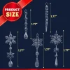 24Pcs 5.3in Acrylic Snowflake and Icicle Ornament