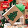 24Pcs 6 Designs christmas gift Bags Kraft Foil 7x9x3.5in