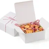 24Pcs Plain White Treat Bakery Boxes with Lids 8in x 8in x 4in (3)