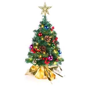 24in Gold Tabletop Mini Christmas Tree