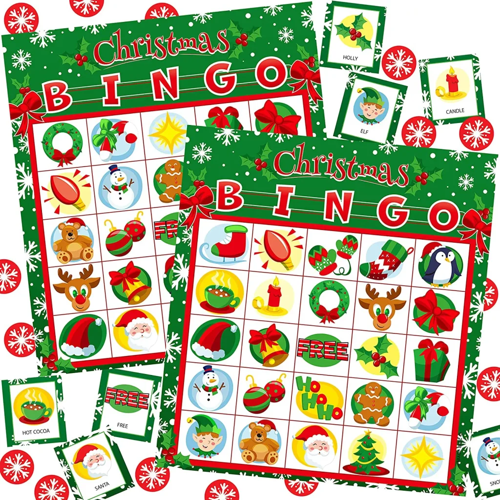 Christmas Bingo Game for Kids