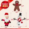 3 Packs Christmas Snowman, Santa, Gingerbread Man Craft Kit