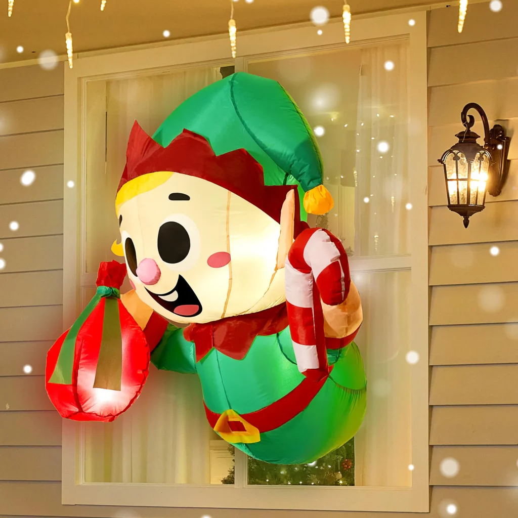 Santa Elf Christmas Inflatable