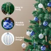 30Pcs 2.3in Blue and White Christmas Ball Ornaments