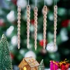 32Pcs 5.3in Glitter Icicle Hanging Ornament