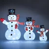 3Pcs 3D Christmas Collapsible Snowman