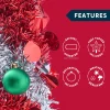 5 FT Multicolor Pre-Lit Tinsel Christmas Tree