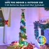 5 FT Tinsel Christmas Tree with 50 Multicolor LED Lights