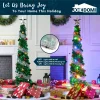 5 FT Tinsel Christmas Tree with 50 Multicolor LED Lights