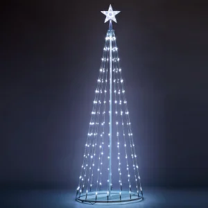 6 FT Animated Christmas Cone Tree Yard Light Decorations