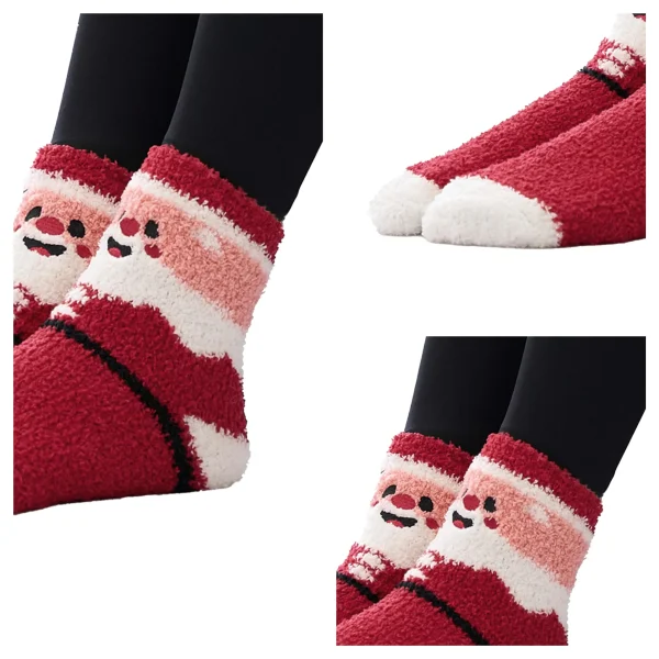 6 Packs Women Fuzzy Slipper Socks