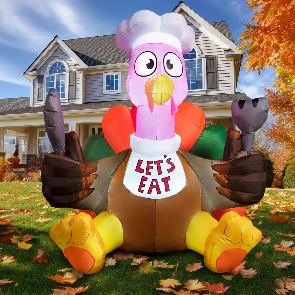 Large Let’s Eat Turkey Inflatable Decoration Ideas