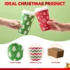 72Pcs 6 Designs 16 oz Christmas Paper Cups