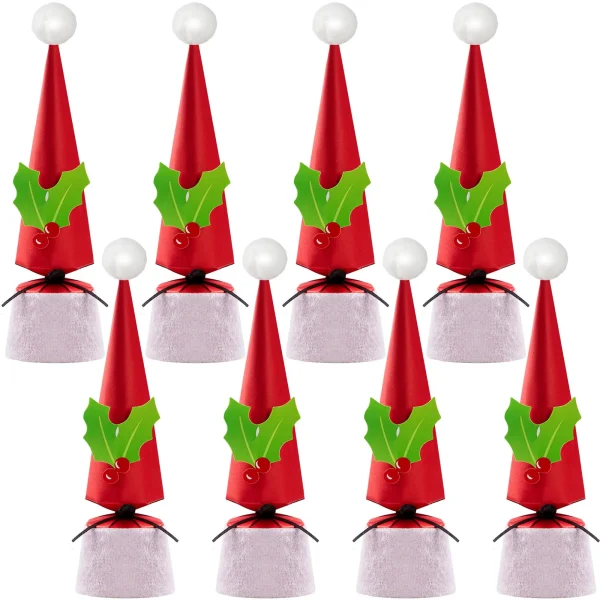 8 PCS Christmas Hat Shape Non Snap Party Table Favors