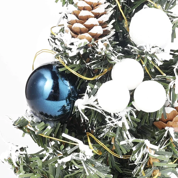 9in Snow Flocked Prelit Christmas Tree