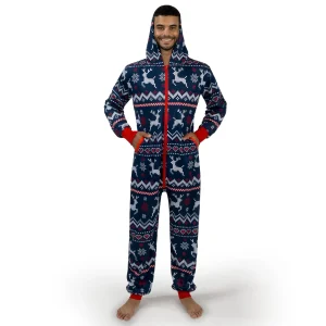 Adults Christmas Hooded Pajamas