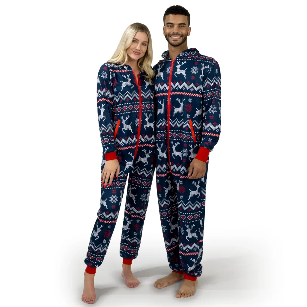 Christmas Hooded Pajamas for Couple