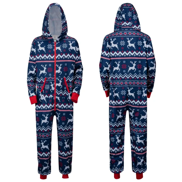 Adults Christmas Hooded Pajamas
