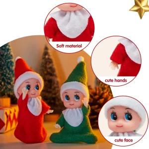 Christmas 2Pcs Tiny Elf Doll
