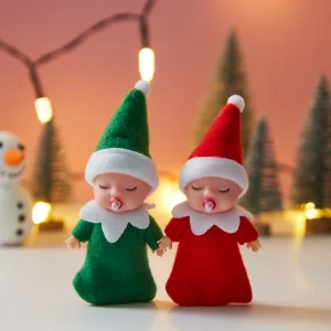 Christmas 2Pcs Tiny Elf Dolls