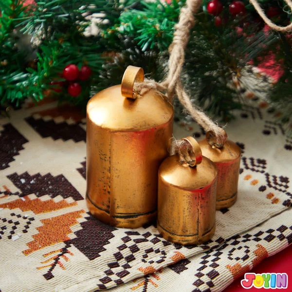 3 Sets Christmas Bells Rustic Christmas Decoration
