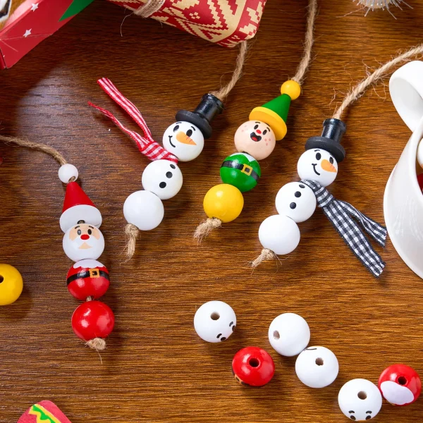 Christmas DIY Wooden Beads Craft