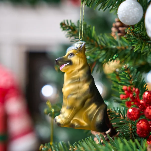 Christmas Dog German Shepherd Ornament