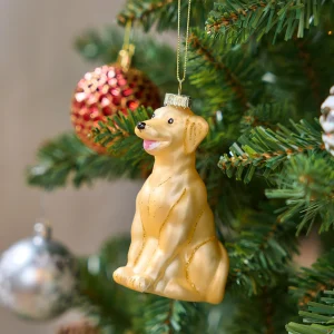 Christmas Dog White Labrador Ornament