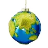 Christmas Earth Glass Blown Ornament