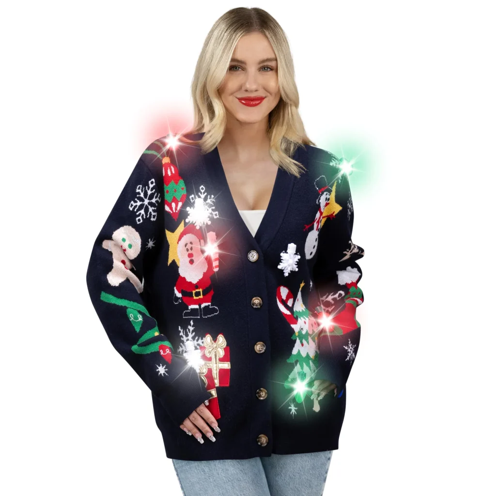 Rudolph Reindeer Light Up Ugly Sweater