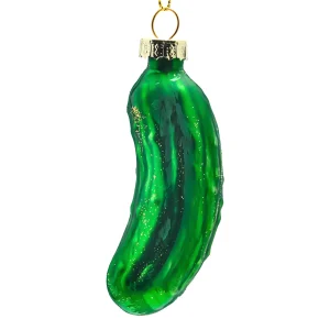 Christmas Pickle Glass Ornament
