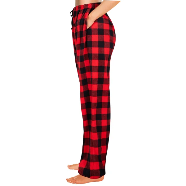 Red and Black Plaid Pajama Pants