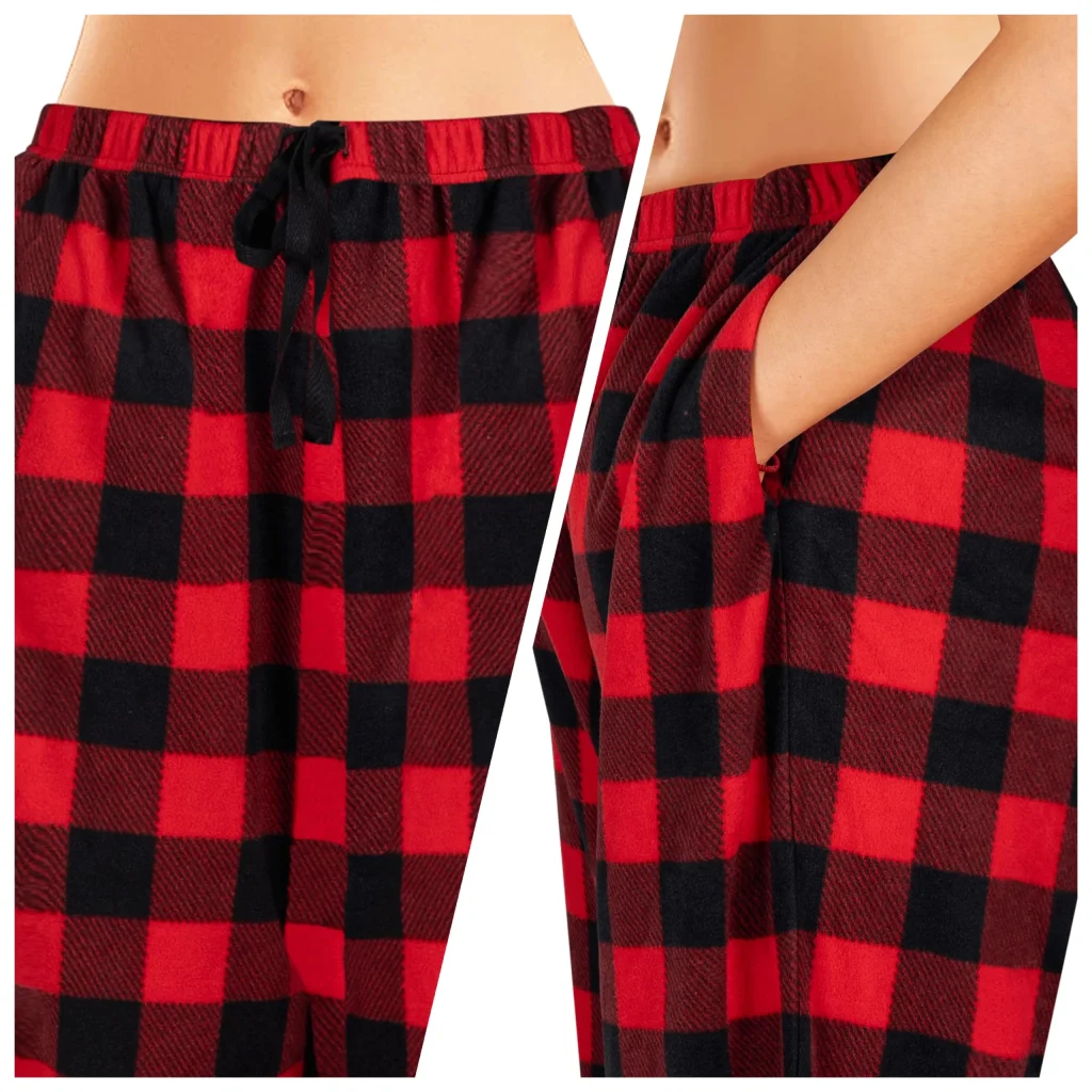 Amazing Red and Black Plaid Pajama Pants