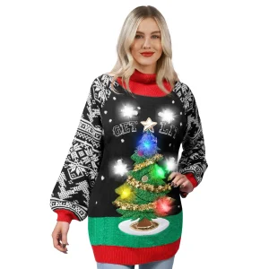 Women’s Christmas Tree Ugly Long Sweater