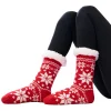Womens Fleece Lining Fuzzy Slipper Socks