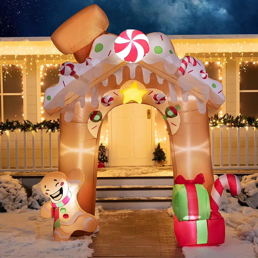 Gingerbread Men and Houses Christmas Inflatable