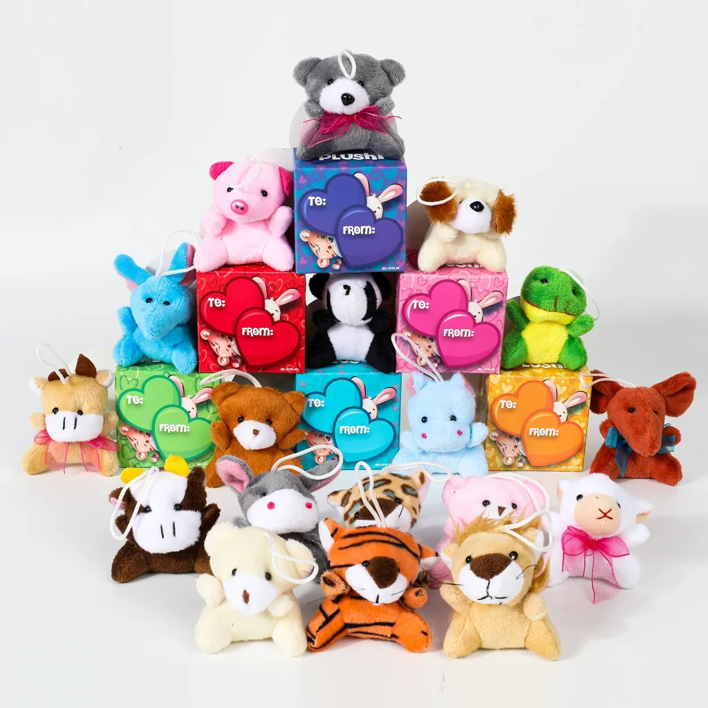  Stuffed Animals in Gift Boxes