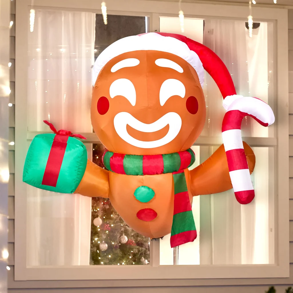 Secure Christmas Inflatables with Stakes and Tethers
