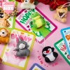 30 Packs Valentine's Cards with Animal Plush Toy for Kids