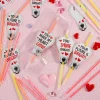 36 Packs Valentines Day Gift Bulb Cards with Glow Sticks